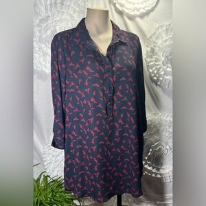 Trendsetter collared shirt dress high low mini